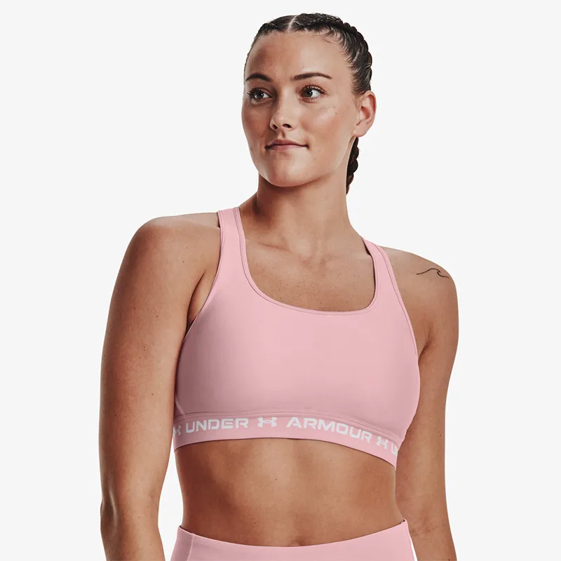 Under Armour Crossback Mid Bra Ροζ M