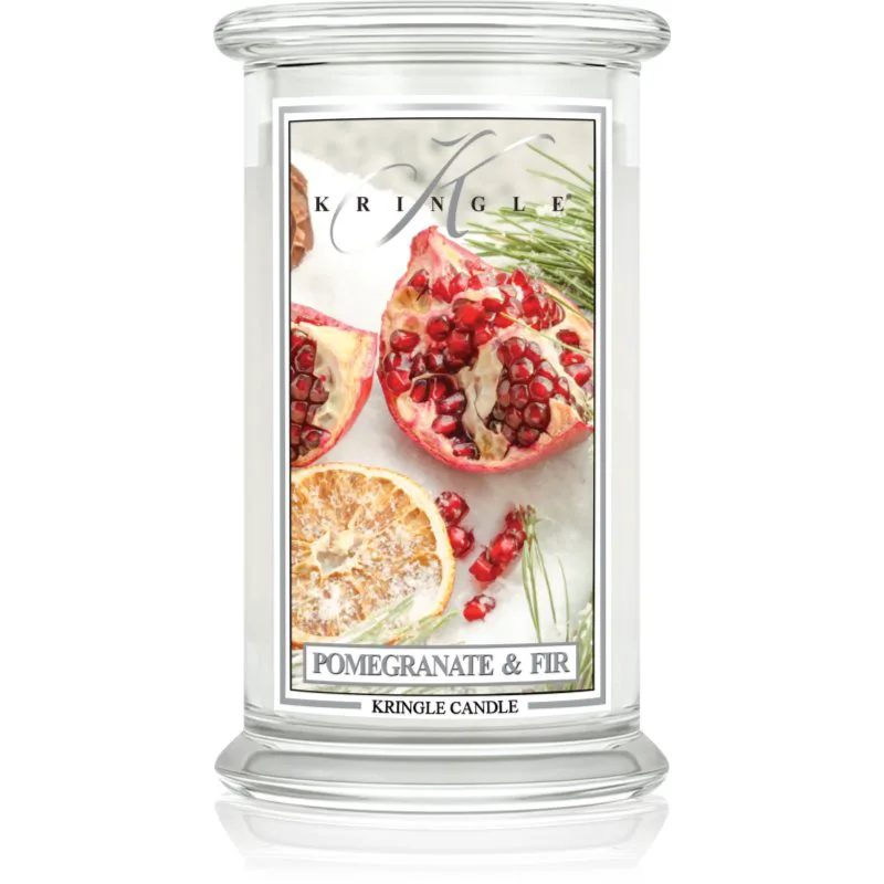 Kringle Candle Pomegranate & Fir αρωματικό κερί 624 γρ