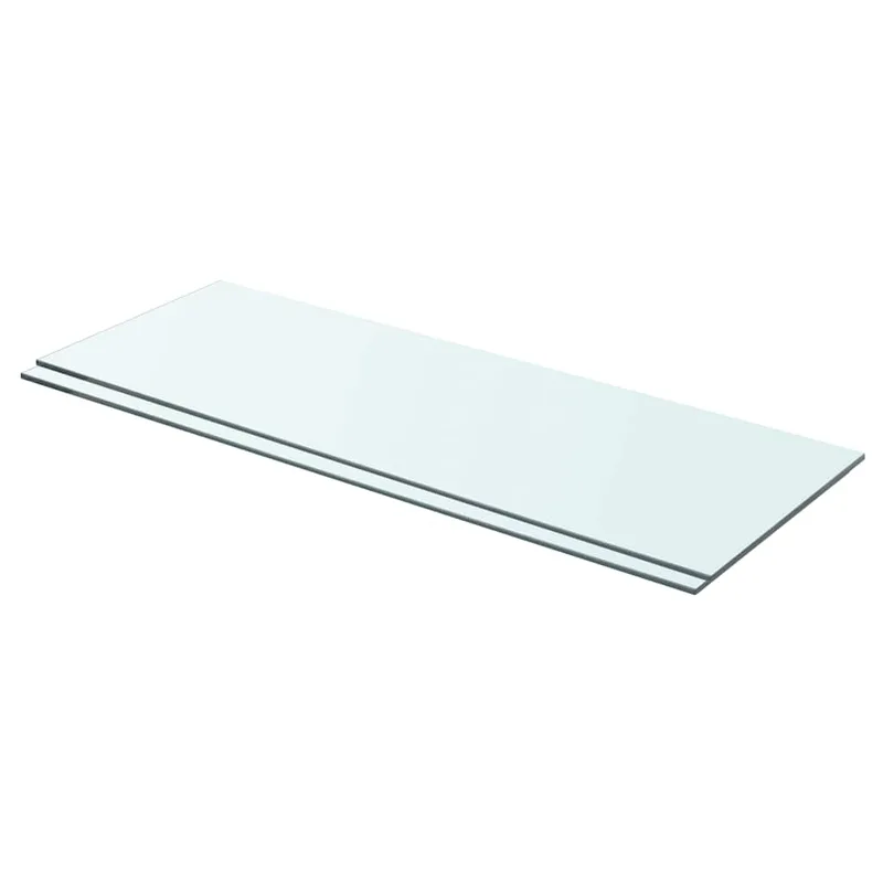 vidaXL Ράφια Πάνελ 2 τεμ. Διάφανα 70 x 25 εκ. Γυάλινα