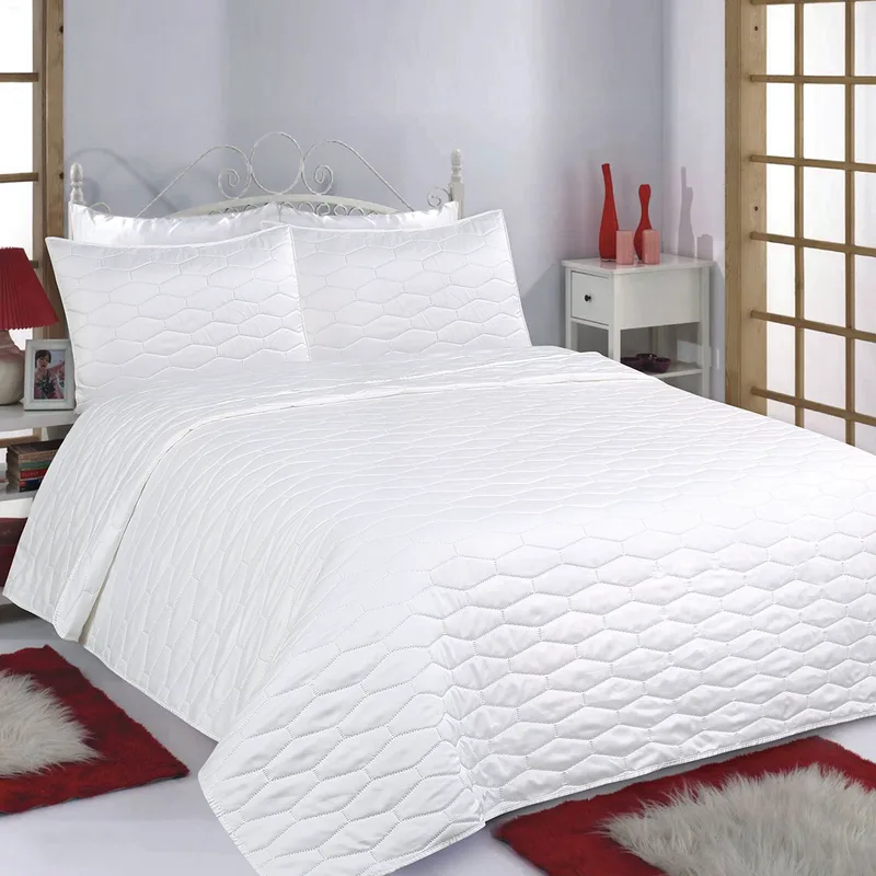 Κουβερλί Υπέρδιπλο (Σετ 220x240) Silk Fashion Ruby Ivory
