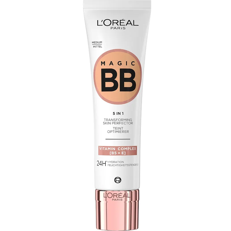L'Oreal Paris Magic BB 5 in 1 Skin Perfector Cream Κρέμα Περιποίησης & Βάσης Προσώπου 30ml - Medium