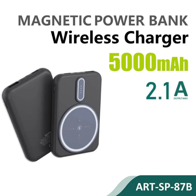 Siipro Magnetic MagSafe PowerBank 5000mAh Black (SP-87B)