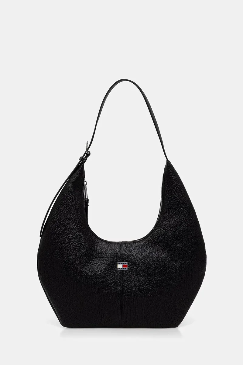 Tommy Jeans τσάντα hobo γυναικεία από απομίμηση δέρματος