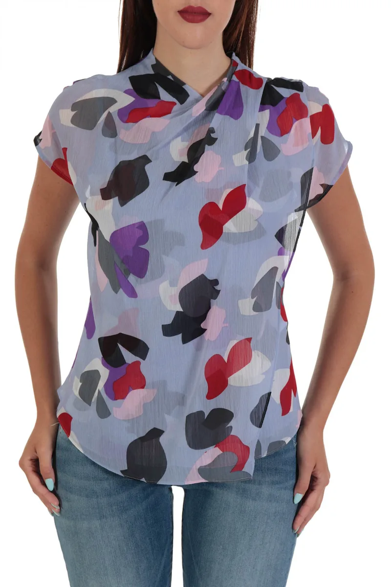 EMPORIO ARMANI TOP ΑΜΑΝΙΚΟ ΣΟΥΡΑ MULTICOLOR ΛΙΛΑ