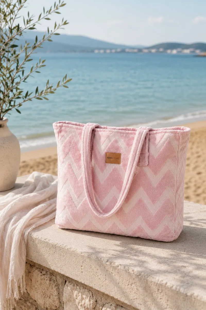 Τσαντα Θαλασσης Vida Ροζ Nima 60x0x46cm Μονόχρωμο