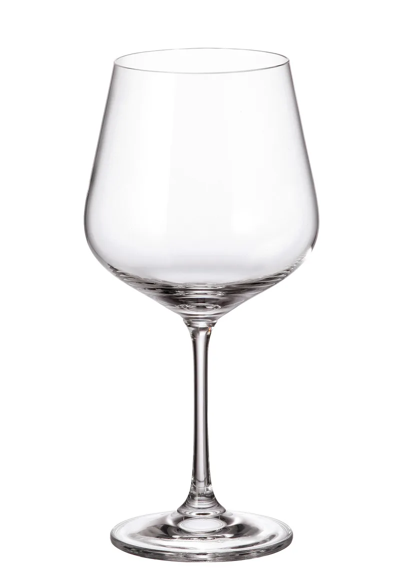 Ποτήρι Κρασιού Κρυστάλλινο Bohemia Strix 600ml CTB06902060 (Σετ 6 Τεμάχια) (Υλικό: Κρύσταλλο, Χρώμα: Διάφανο , Μέγεθος: Κολωνάτο) - Κρύσταλλα Βοημίας - CTB06902060