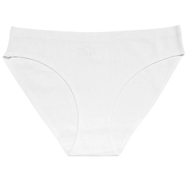 Mini slip βαμβακερό χωρίς ραφές ΛΕΥΚΟ