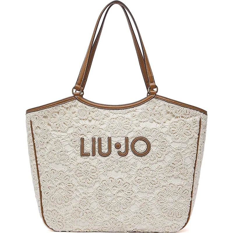 LIU JO εκρού τσάντα ώμου AA6208