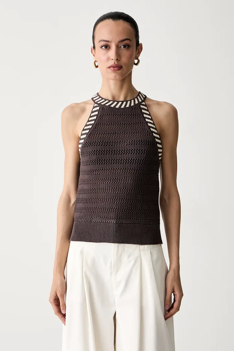 United Colors of Benetton halter γυναικεία openwork