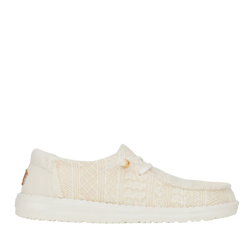 HEY DUDE Wendy Crochet Slip on 36-41 - Εκρού