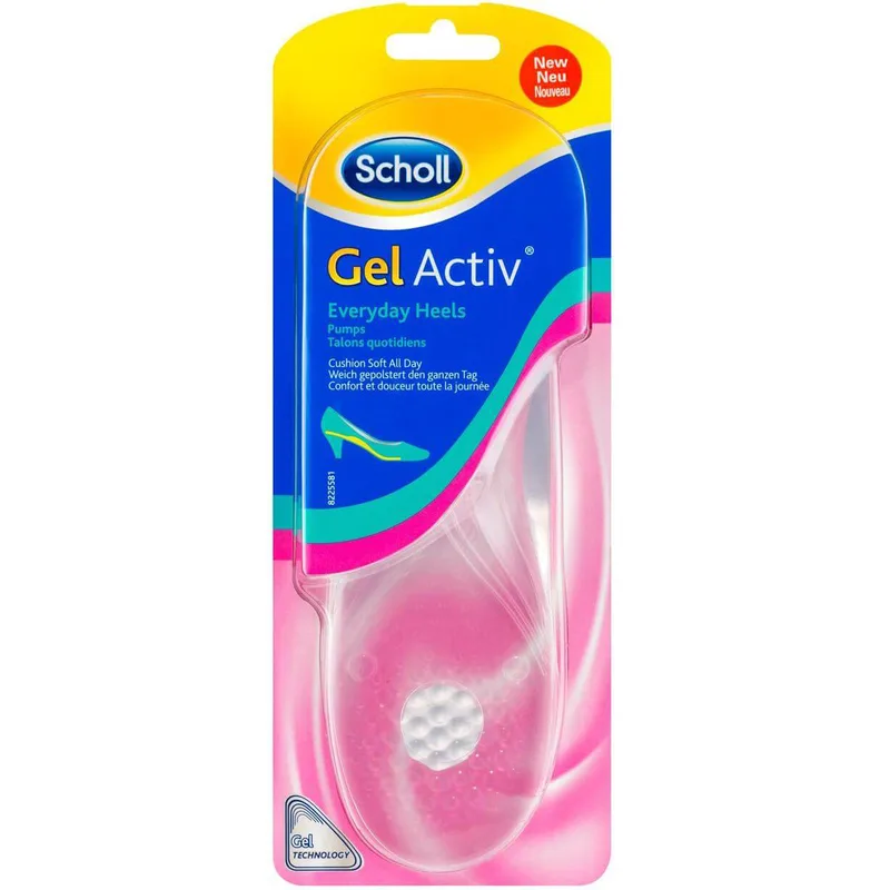 Scholl Gel Activ Everyday Heels Γυναικείοι Πάτοι για Παπούτσια με Τακούνι One Size 1 Ζευγάρι