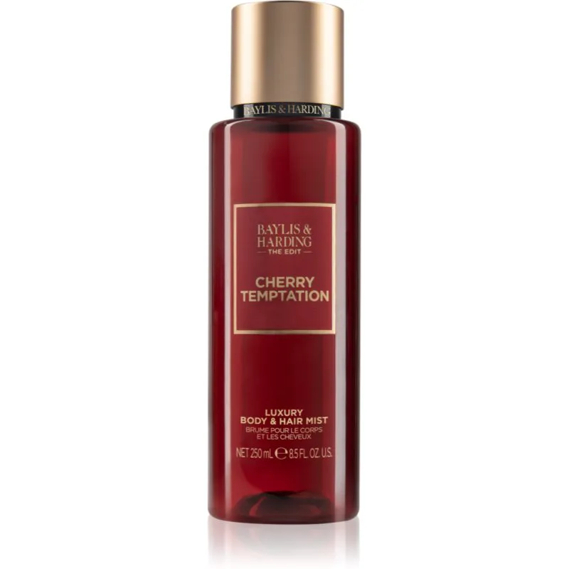 Baylis & Harding The Edit Cherry Temptation αρωματικό σπρεϊ σώματος Cherry, Jasmin & Sandalwood 250 ml