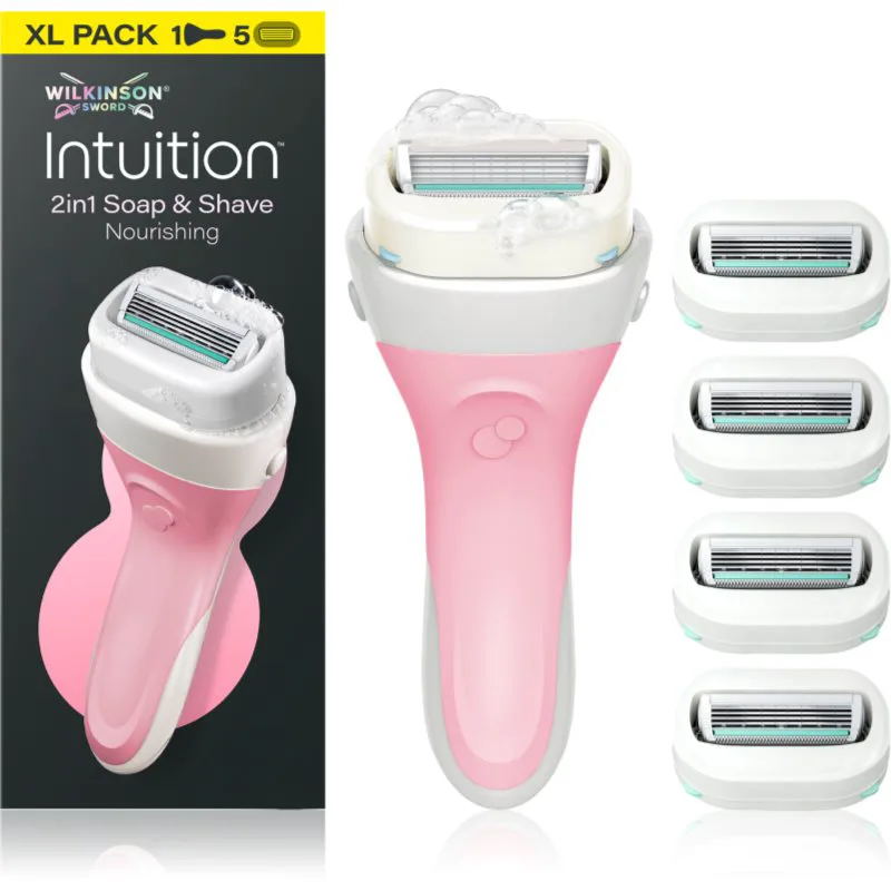 Wilkinson Sword Intuition 2in1 Ultra Moisture Razor ξυριστική μηχανή + ανταλλακτικές κεφαλές 5 τεμ