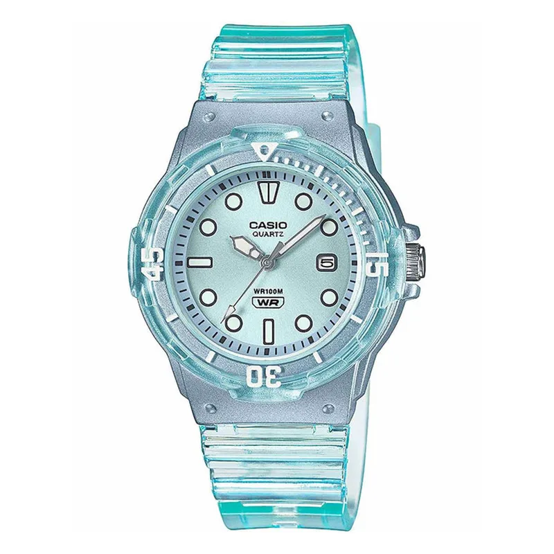 CASIO Collection Pop Light Blue Rubber Strap LRW-200HS-2EVEF