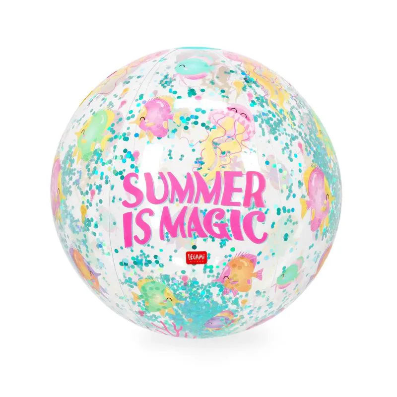 Φουσκωτή μπάλα θαλάσσης glitter Legami Good Vibes: Summer is Magic