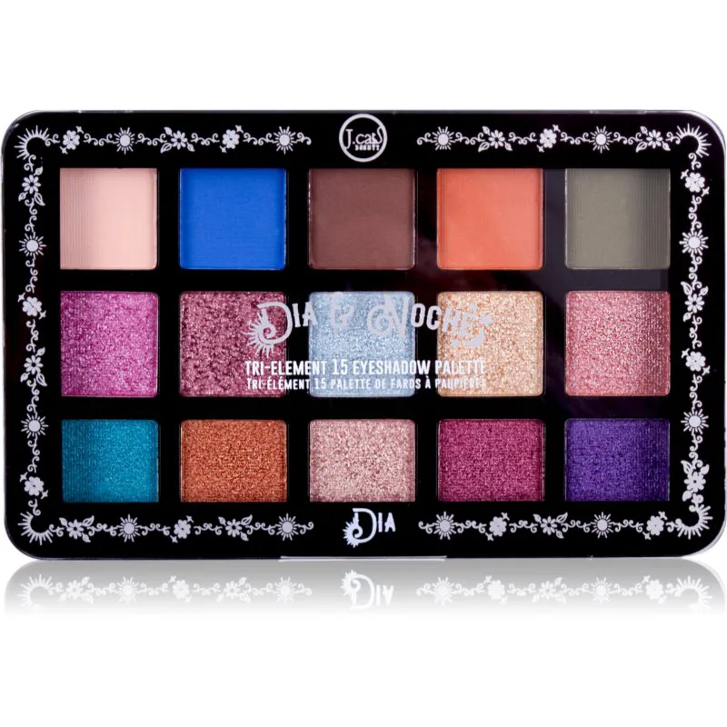 J.Cat Beauty Dia & Noche Παλέτα σκιών για τα μάτια απόχρωση 101 Dia 16 γρ