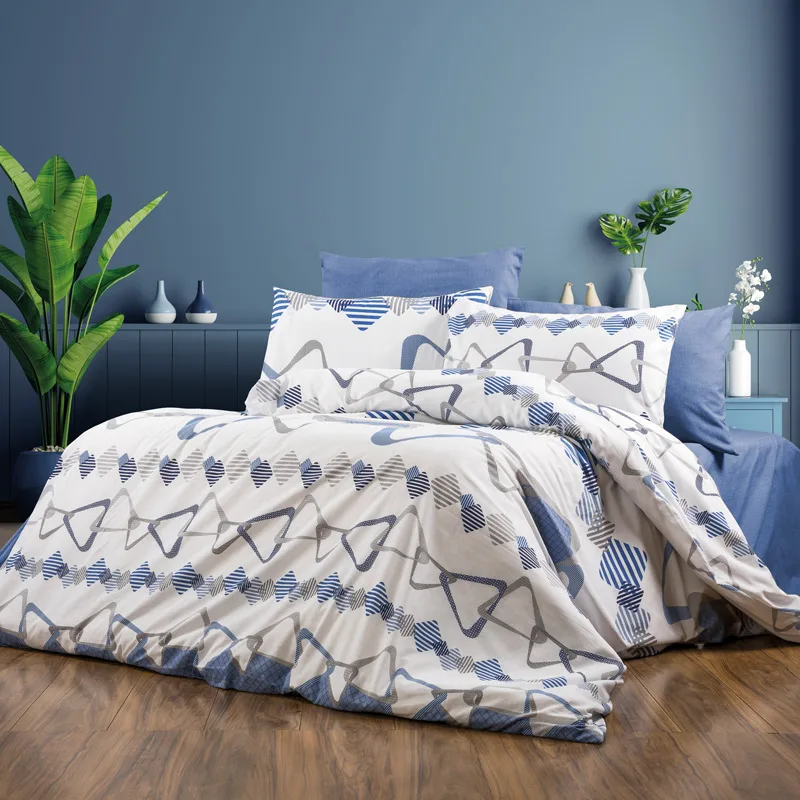 Σεντόνια Υπέρδιπλα Σετ Dimcol Daria 489 Blue Ks