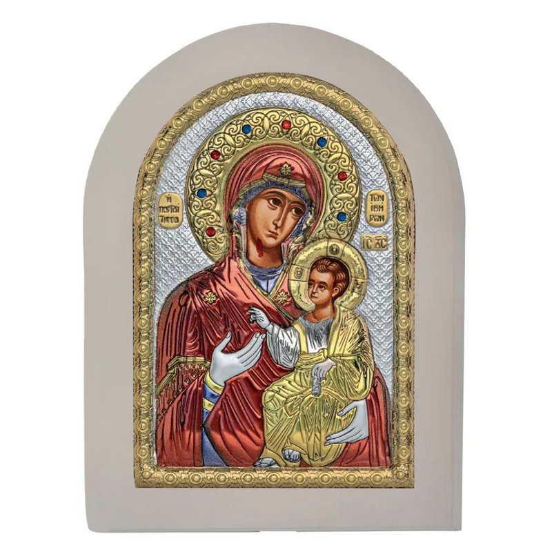 Ασημένια Εικόνα Παναγία η Πορταΐτισσα MA-E1134-X-WC
