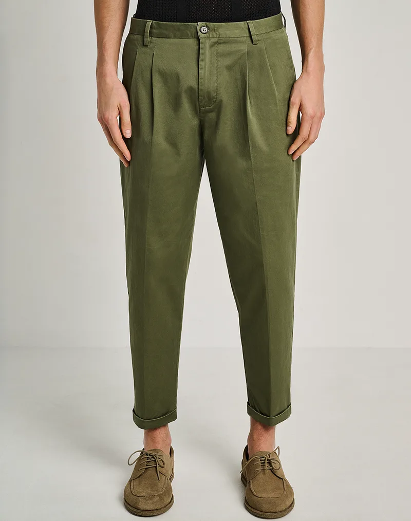 STAFF Diogo Man Pant 98%Co 2%El 60-BP0191.055-Ν0093 Khaki