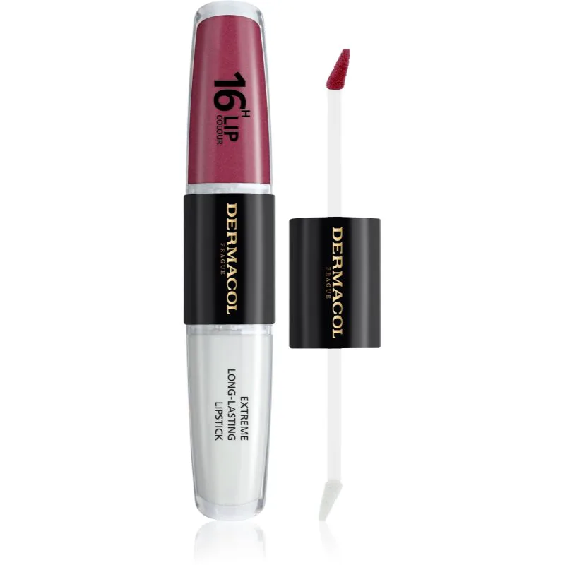 Dermacol 16H Lip Colour μακράς διαρκείας κραγιόν και λιπ γκλος απόχρωση 22 2x4 ml