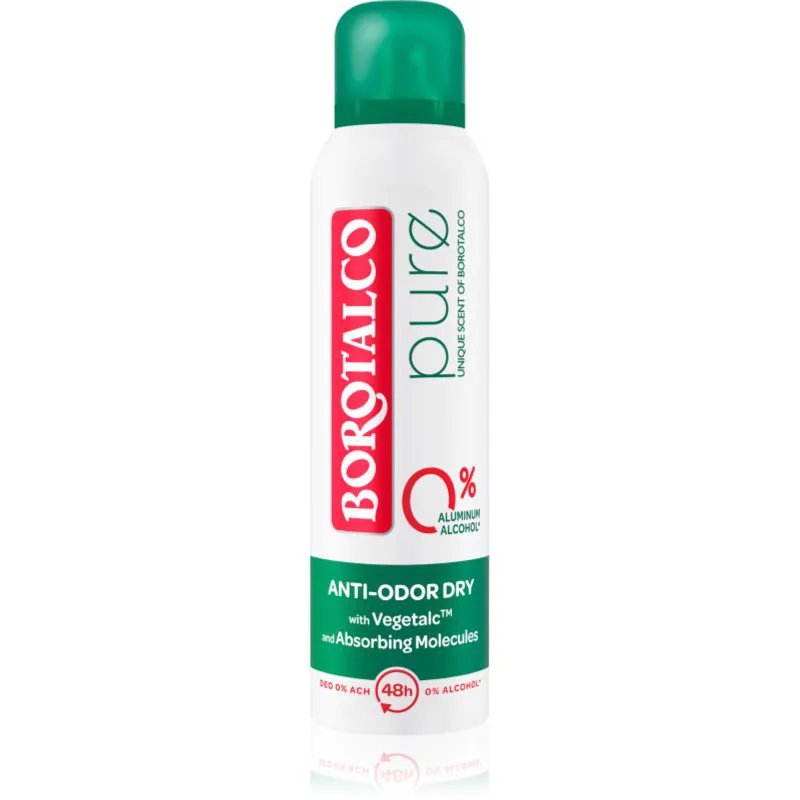 Borotalco Pure Original αποσμητικό σε σπρέι χωρίς αλουμίνιο 150 ml