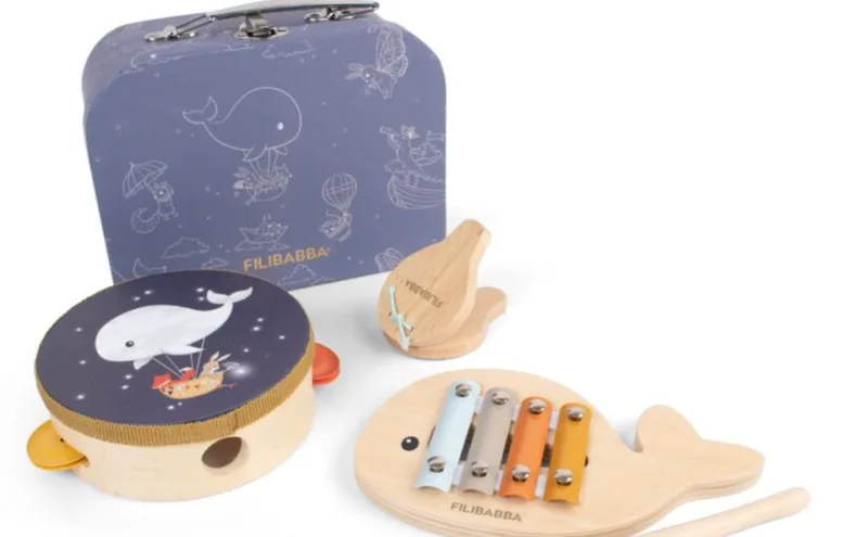 Filibabba Play Set – My First Wooden Toy Instruments