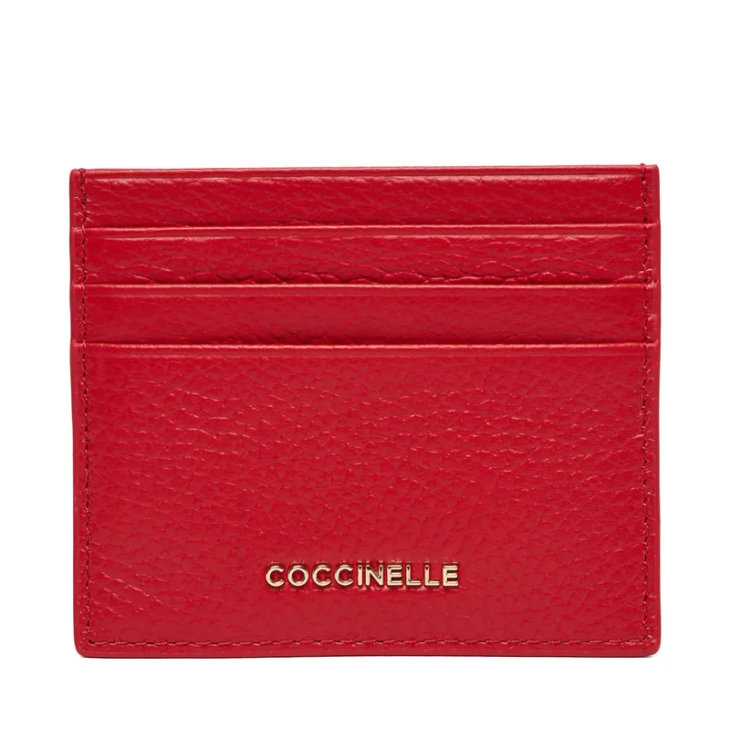 Θήκη πιστωτικών καρτών Coccinelle MW5 Metallic Soft E2 MW5 12 95 01 Κόκκινο