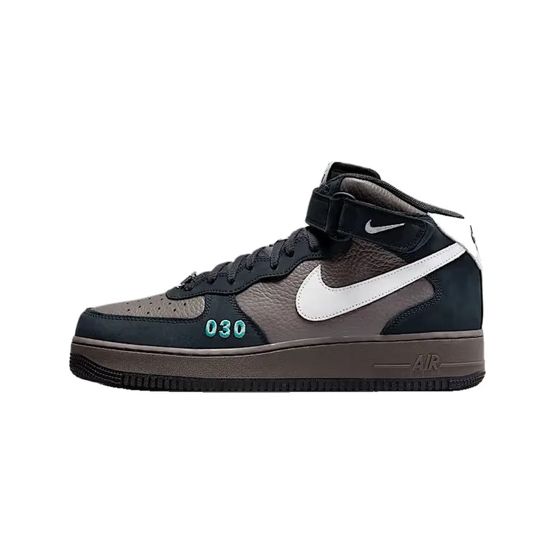 Ψηλά Sneakers Nike Baskets Air Force 1 Mid cuir naturel