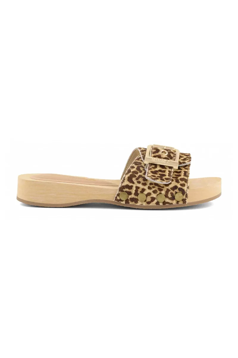 Colors Of California γυναικεία clogs με pony skin "Bayl" - HC.BAYL06 126 Εκρού