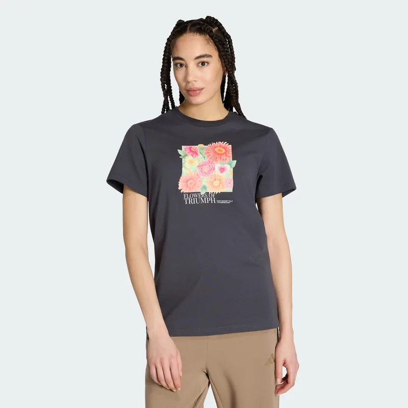 adidas sportswear Floral Loose Graphic Γυναικείο T-Shirt (9000280931_14625)