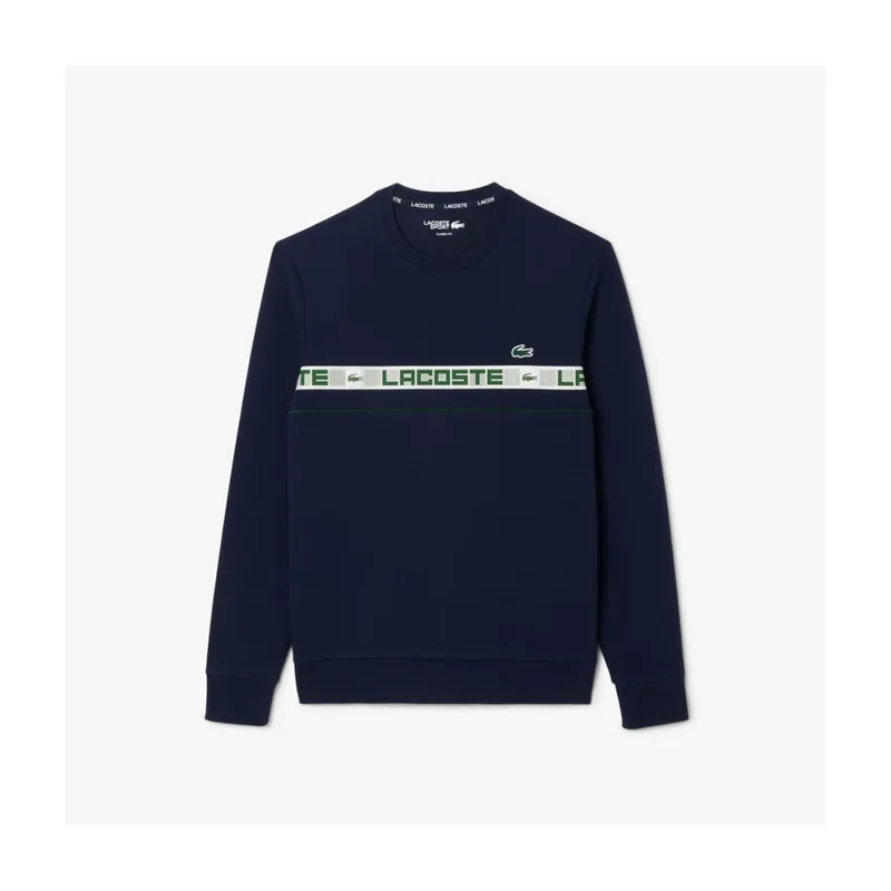 Φούτερ Lacoste Branded Stripe Tennis Sweatshirt