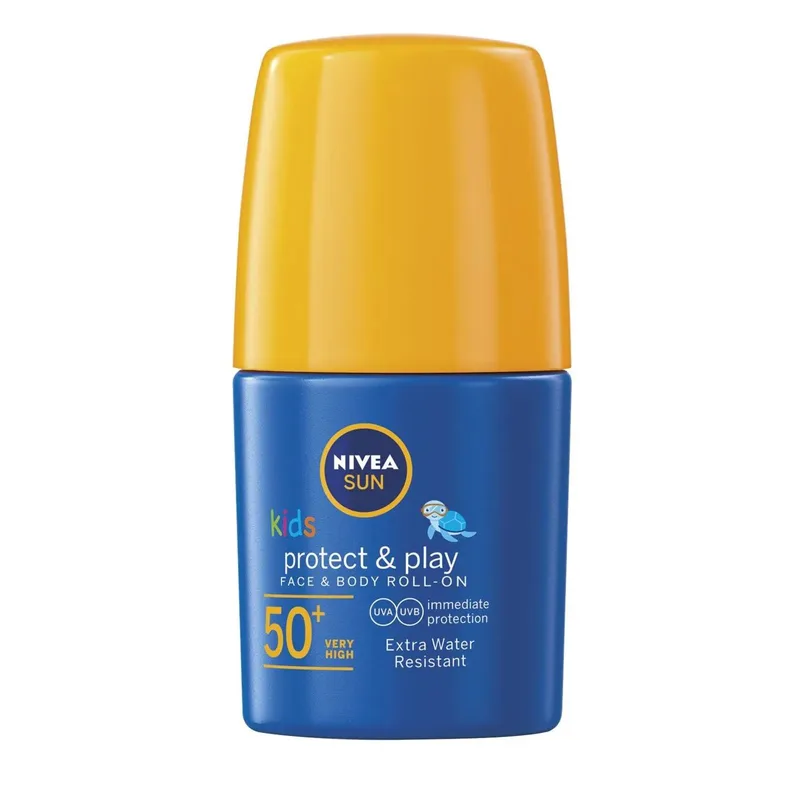 Nivea Sun Kids Protect & Play Face & Body Spf50+ Παιδικό Αντηλιακό Πολύ Υψηλής Προστασίας σε Μορφή Roll on 50ml