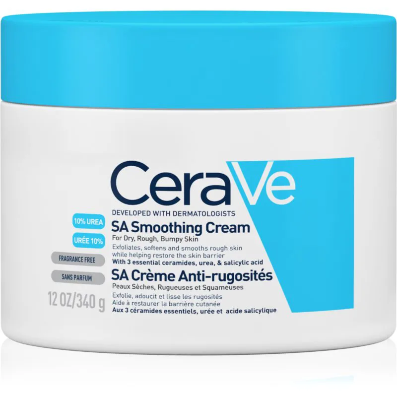 CeraVe SA ενυδατική απαλυντική κρέμα για ξηρό έως πολύ ξηρό δέρμα 340 γρ