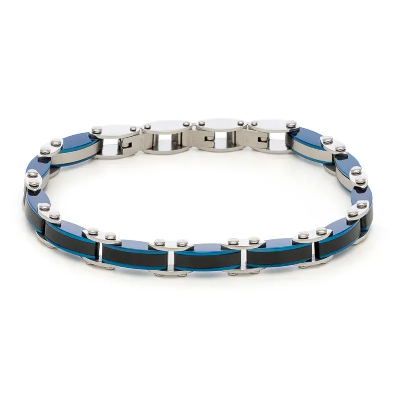 Βραχιόλι ανδρικό Visetti Stainless Steel 61C-BR411SBM 61C-BR411SBM Ατσάλι