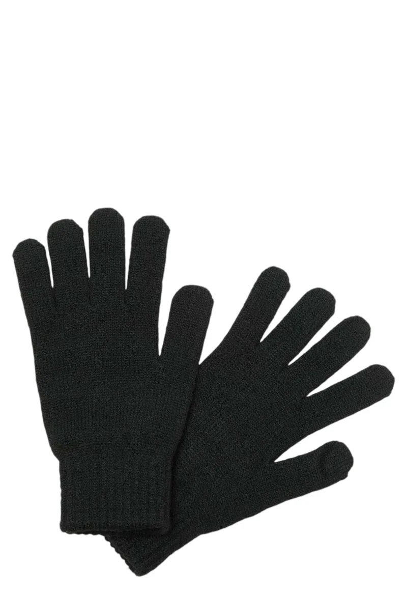 Γάντια Jack & Jones Jactrain Knitted 12263504-Black Beauty Ανδρικό