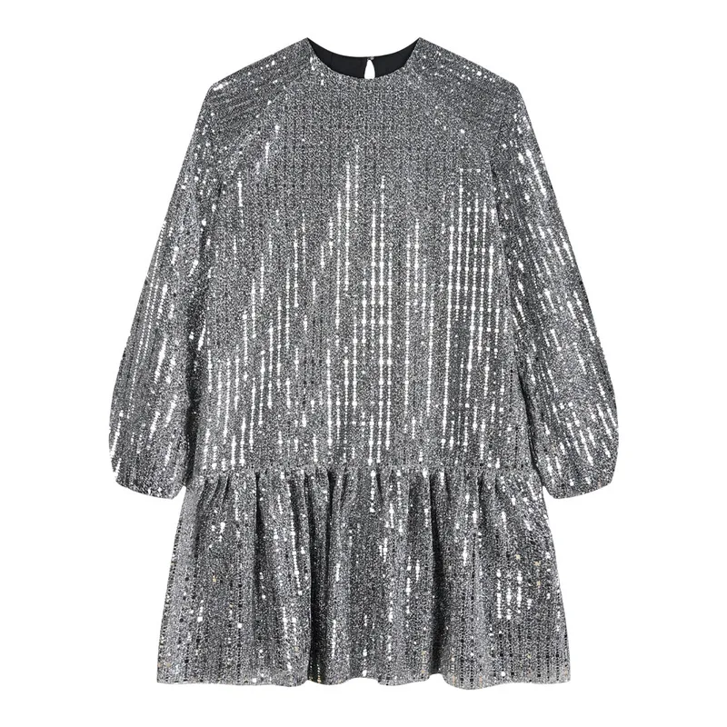Boutique μεταλιζέ φόρεμα για κορίτσι - ΑΣΗΜΙ 46-124274-7