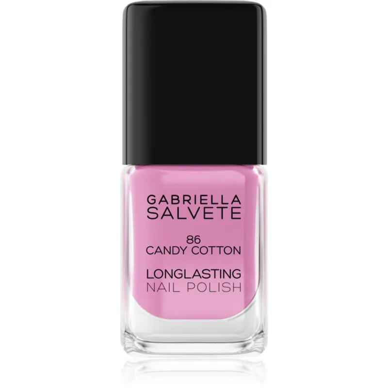 Gabriella Salvete Longlasting Enamel βερνίκι νυχιών μακράς διαρκείας με υψηλή λάμψη απόχρωση 86 Candy Cotton 11 ml