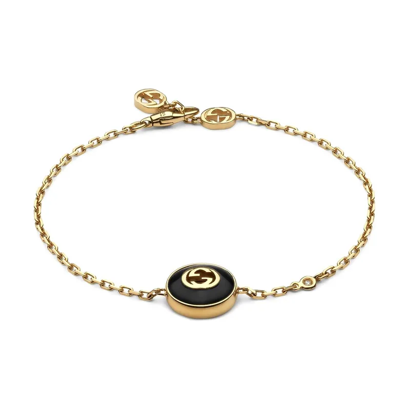 GUCCI "Interlocking G" Βραχιόλι από χρυσό 18ct Χρυσό (Μήκος 17.00cm) YBA786556001017