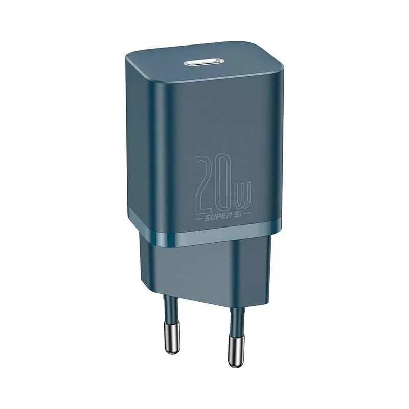 Baseus Φορτιστής Χωρίς Καλώδιο με Θύρα USB-C 20W Power Delivery Μπλε