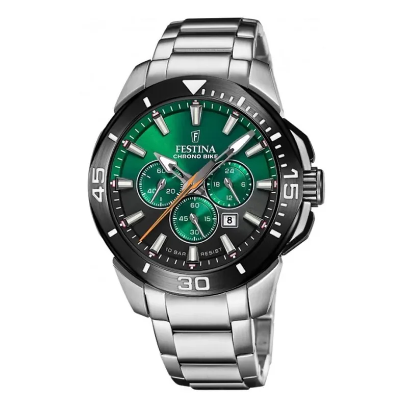 FESTINA Gents Chrono Bike Silver Stainless Steel Bracelet F20641/B