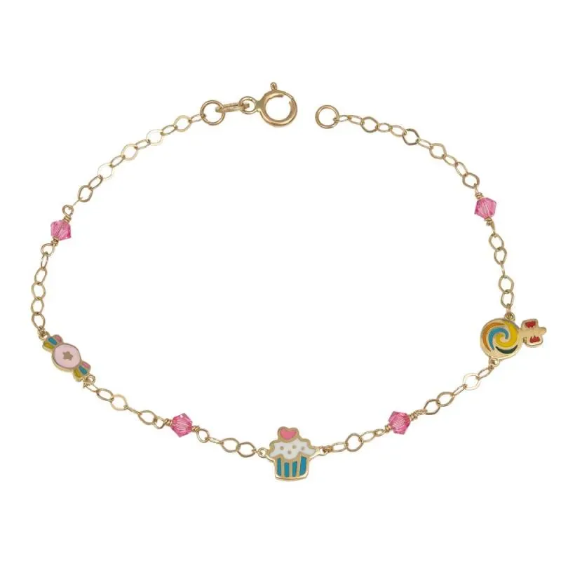 Παιδικό βραχιόλι candies Κ14 044825 044825 Χρυσός 14 Καράτια