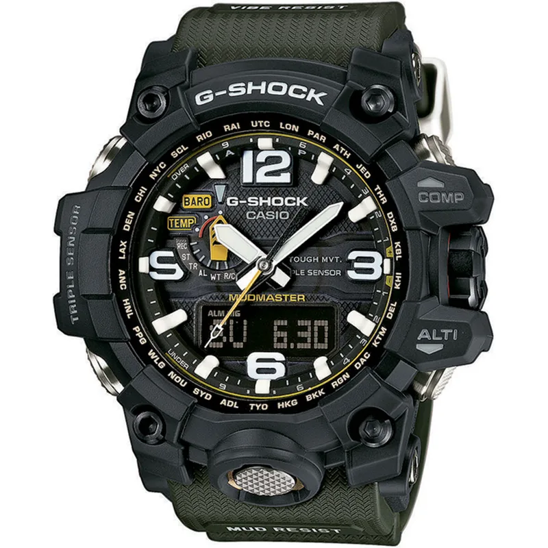 CASIO G-SHOCK Solar Khaki Rubber Strap GWG-1000-1A3ER