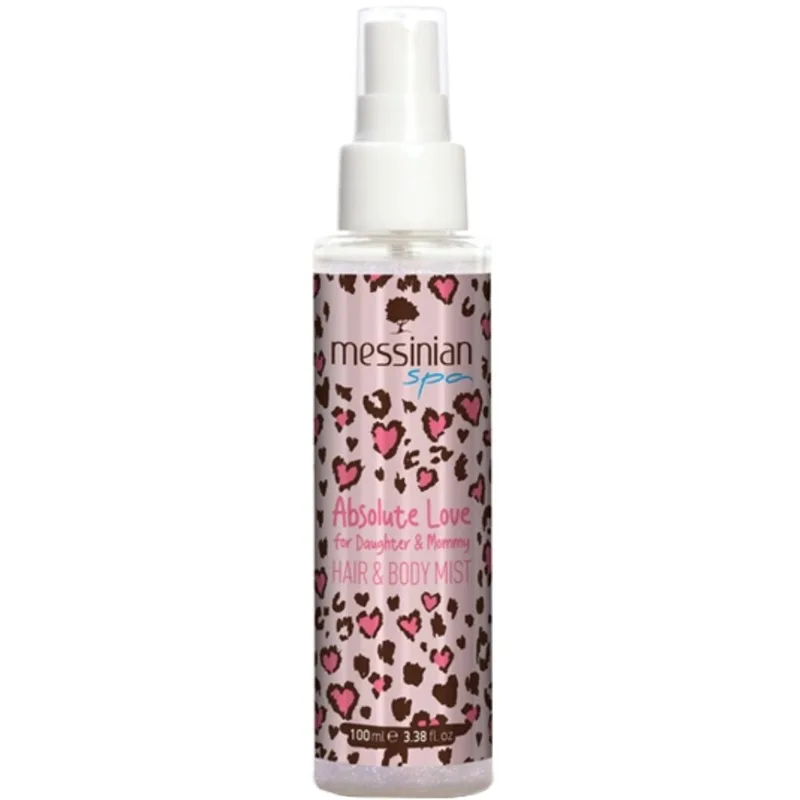 Messinian Spa Absolute Love for Daughter & Mommy Hair & Body Mist Ενυδατικό Mist Μαλλιών και Σώματος για Κόρες & Μαμάδες με Φρουτώδεις & Γλυκιές Νότες 100ml