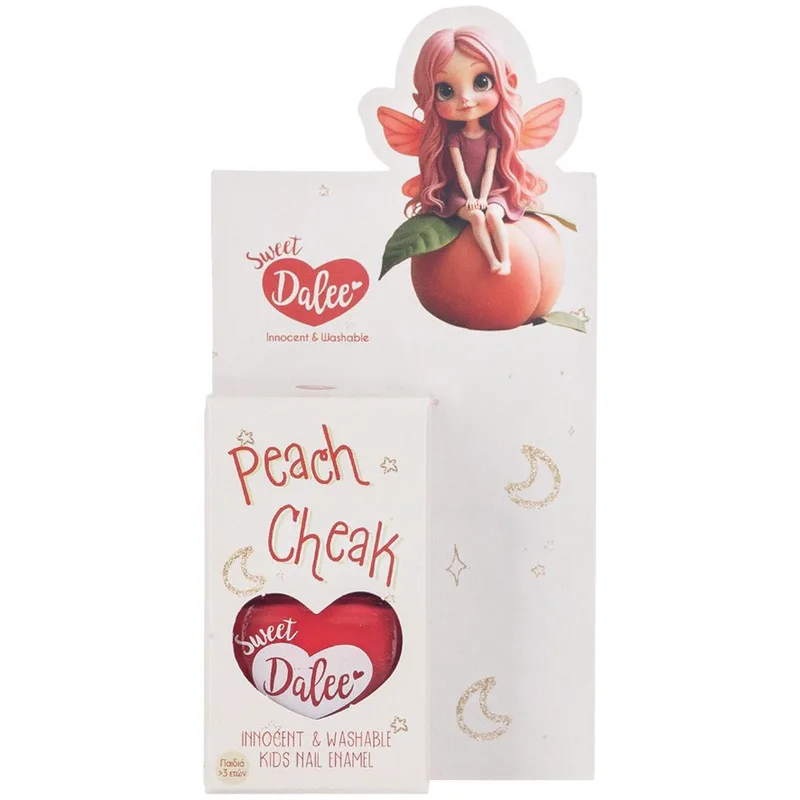 Sweet Dalee Nail Polish Παιδικό, Οικολογικό, Μη Τοξικό Βερνίκι Νυχιών με Βάση το Νερό 12ml - 908 Peach Cheak