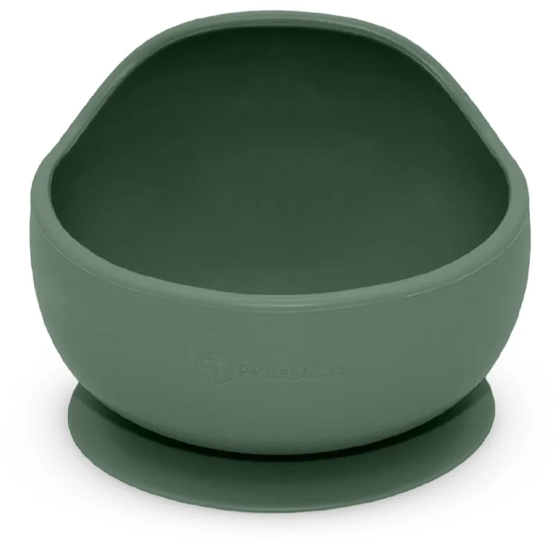 Petite&Mars Take&Match Silicone Bowl μπολ με βεντούζα Misty Green 6 m+ 360 ml