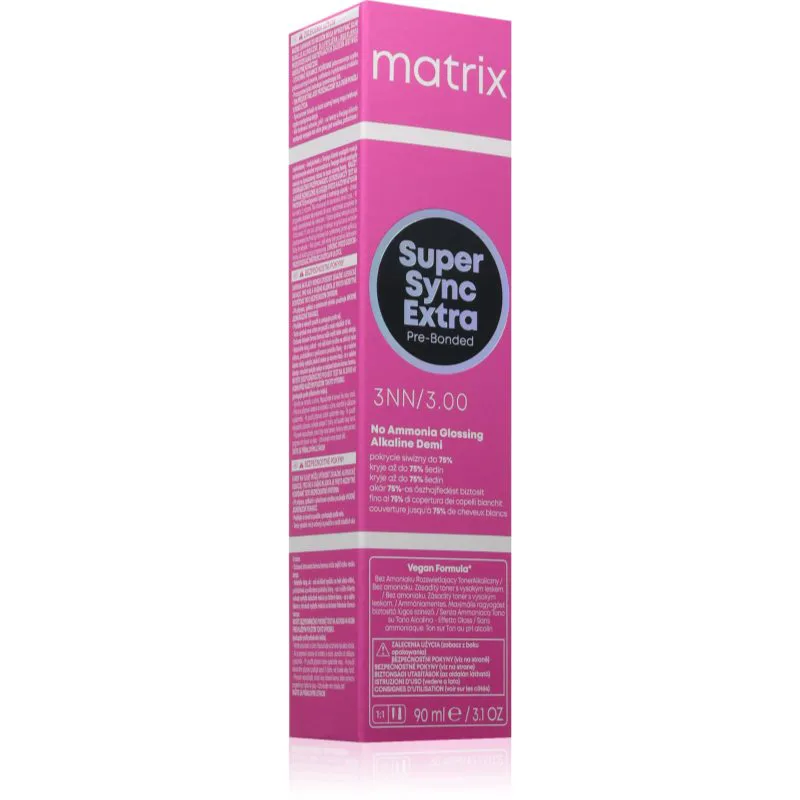 Matrix Super Sync Extra Pre-Bonded προσωρινή βαφή μαλλιών απόχρωση 90 ml