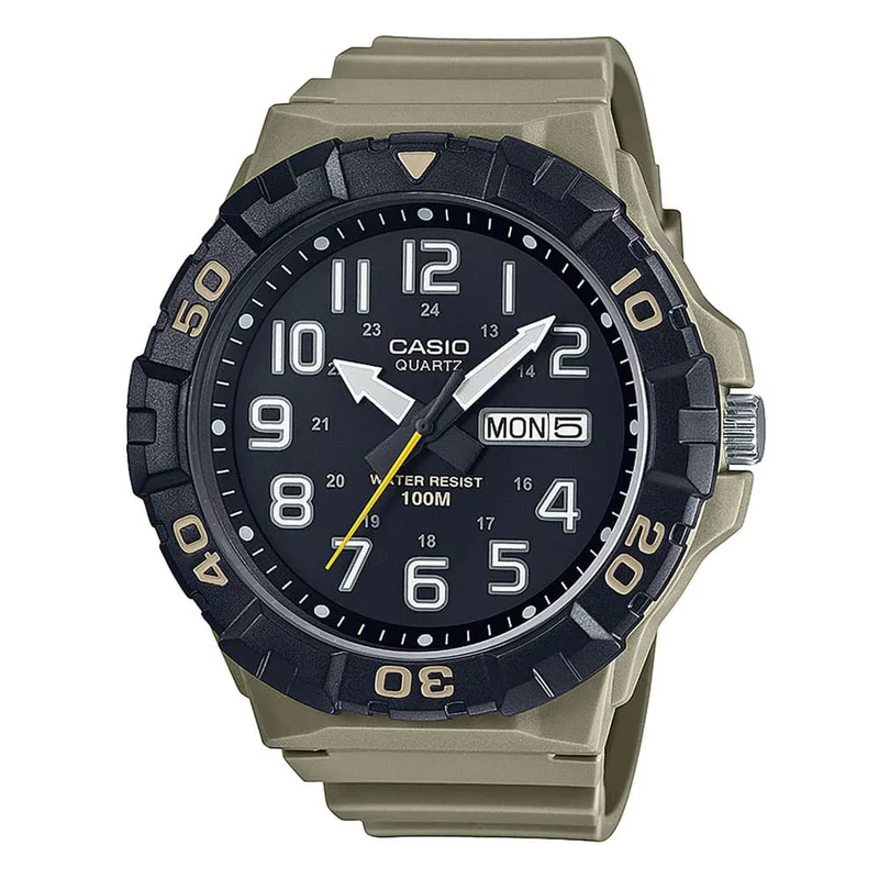 CASIO Collection Μπεζ Rubber Strap MRW-210H-5AVEF