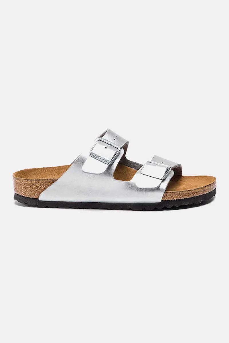 Birkenstock γυναικεία σανδάλια "Arizona BS Birko-Flor Embossed" - 1012283003543 Ασημί