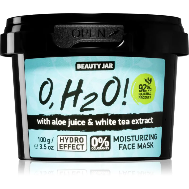 Beauty Jar O, H2O! ενυδατική μάσκα προσώπου με αλόη βέρα 120 γρ