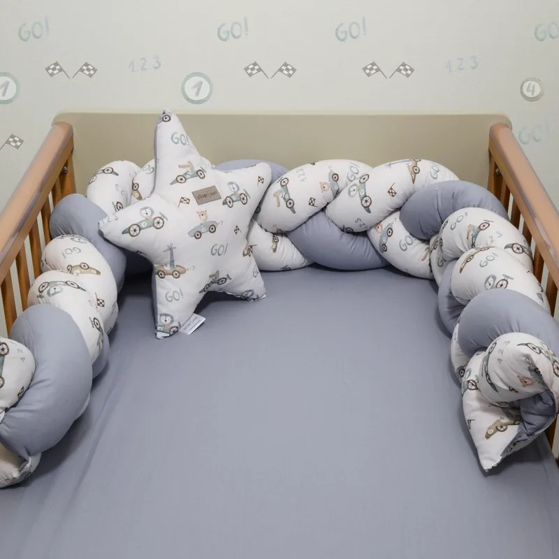 Πλεξούδα Τριπλή Βαμβακερή Design 421 20x200cm με Ειδική Εσωτερική Επένδυση Oliver Baby